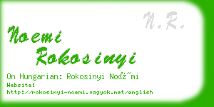 noemi rokosinyi business card